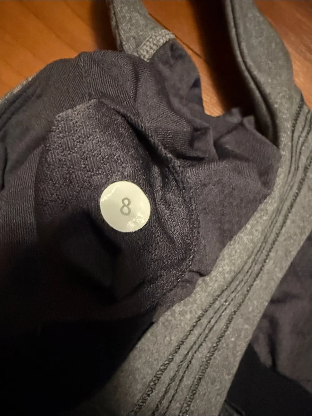 Lululemon Gray Tank Top with Built-In Shelf Bra Sz 8